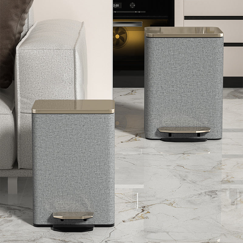 【ゴミ箱】ペダル付き PUレザー