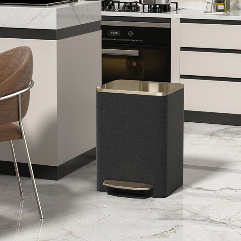 【ゴミ箱】ペダル付き PUレザー