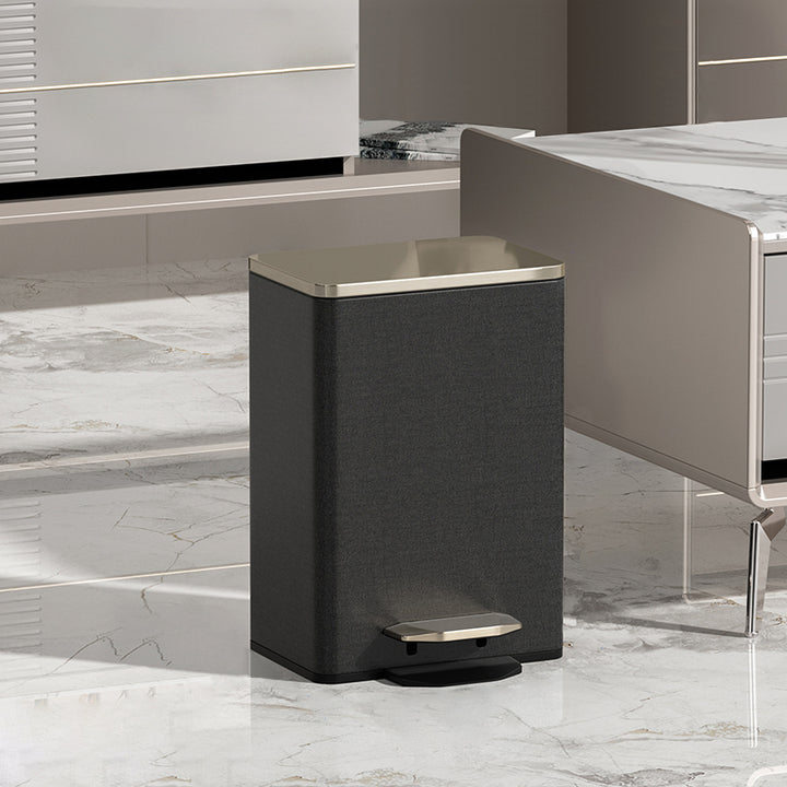 【ゴミ箱】ペダル付き PUレザー