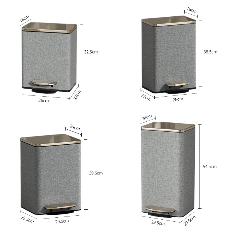 【ゴミ箱】ペダル付き PUレザー