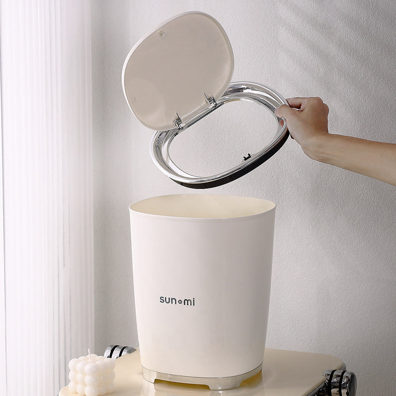 【ゴミ箱】蓋付き ホワイト