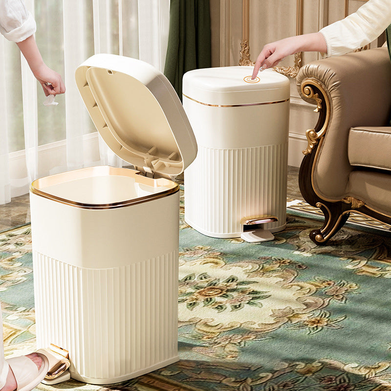 【ゴミ箱】フタ付き エンボス加工