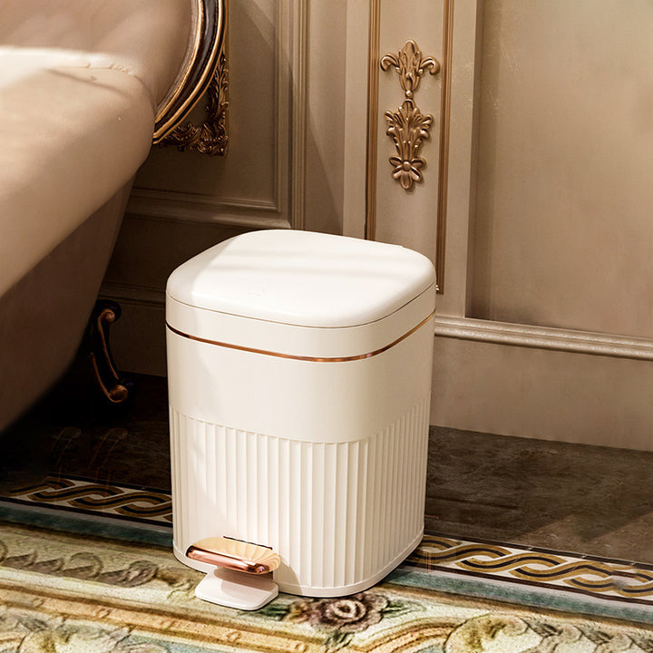 【ゴミ箱】フタ付き エンボス加工