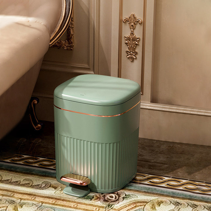 【ゴミ箱】フタ付き エンボス加工