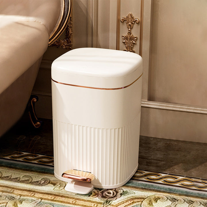 【ゴミ箱】フタ付き エンボス加工