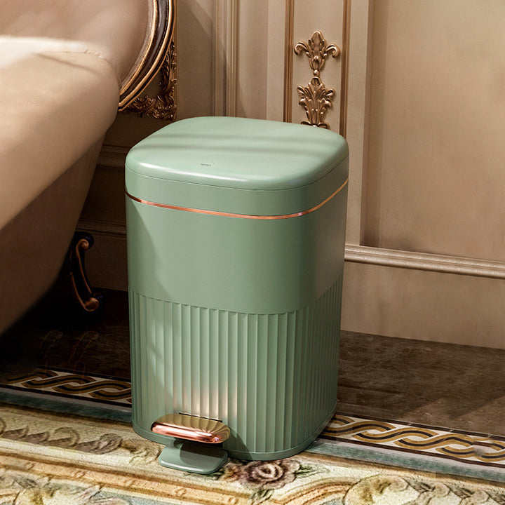 【ゴミ箱】フタ付き エンボス加工