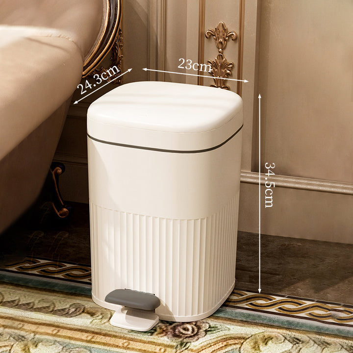 【ゴミ箱】フタ付き エンボス加工