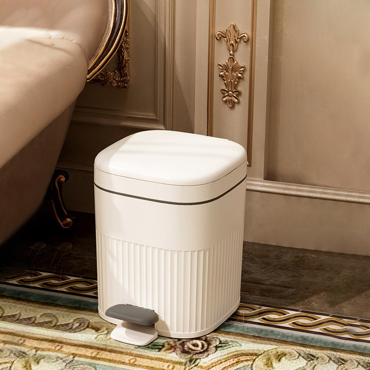 【ゴミ箱】フタ付き エンボス加工