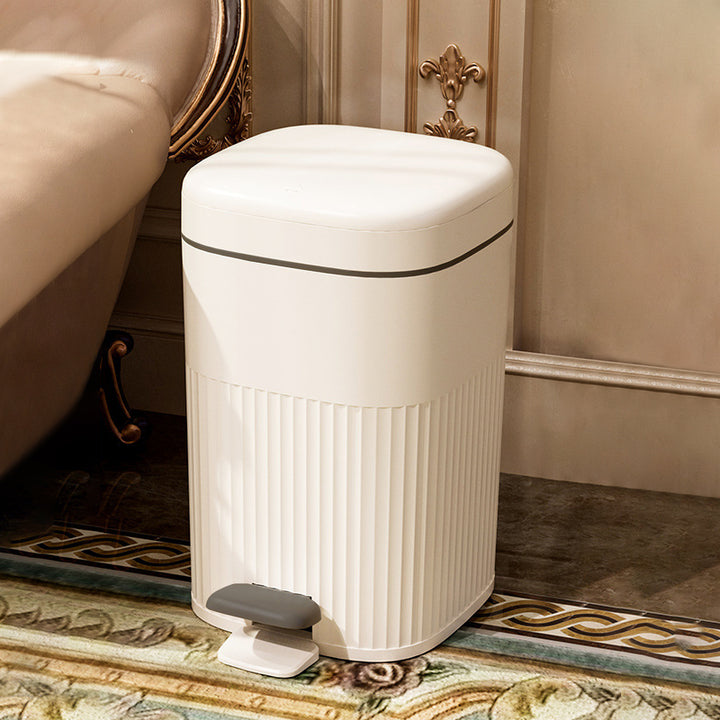 【ゴミ箱】フタ付き エンボス加工