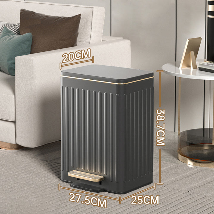 【ゴミ箱】ペダル付き スタイリッシュ