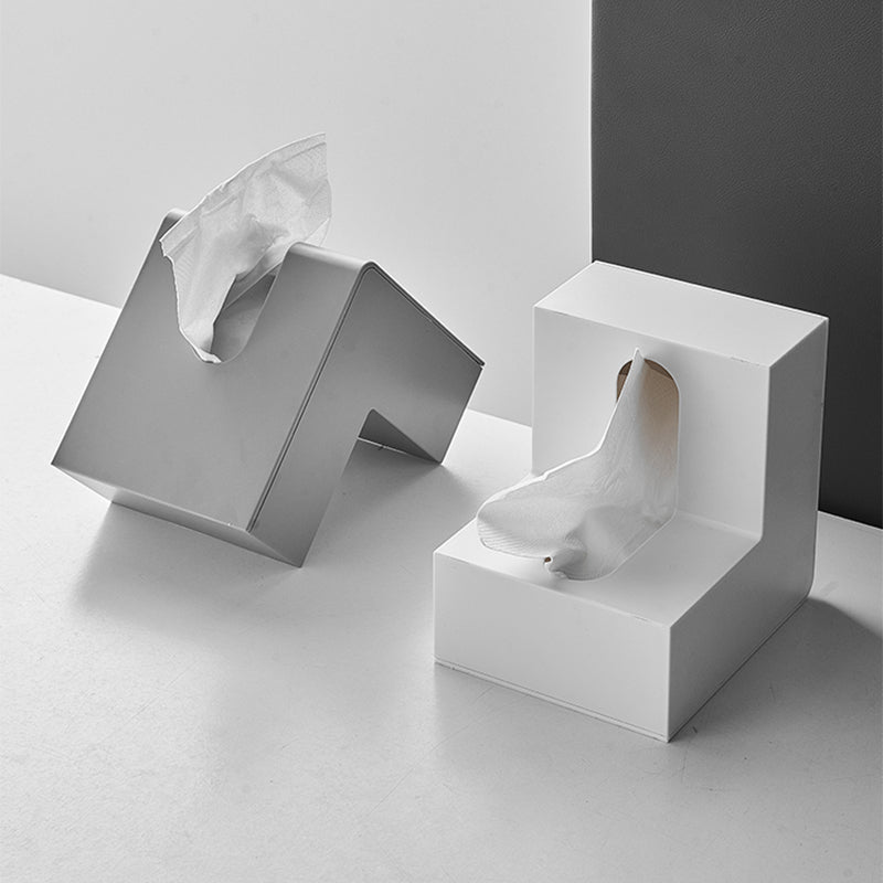 【ティッシュケース】高級感   幾何L字型 おしゃれ