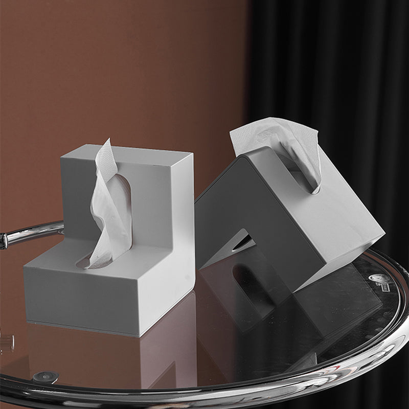 【ティッシュケース】高級感   幾何L字型 おしゃれ