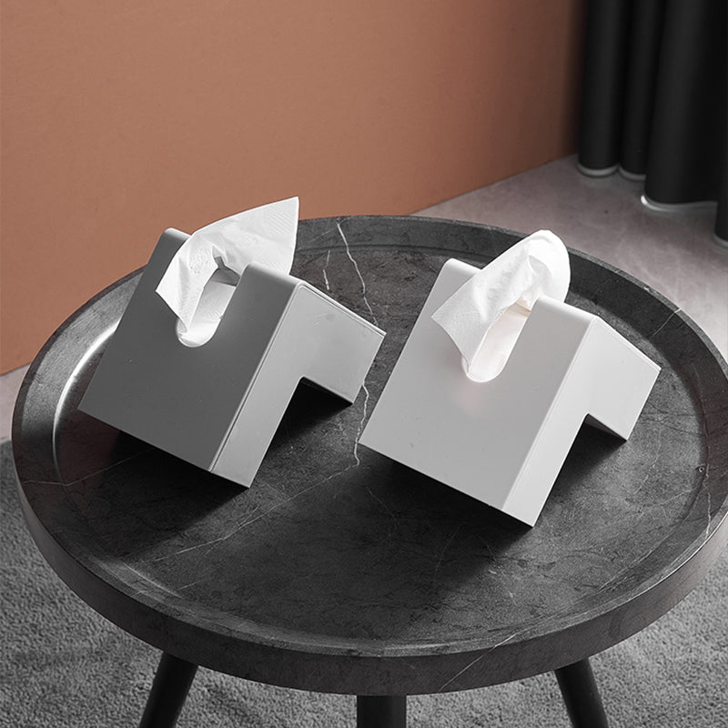 【ティッシュケース】高級感   幾何L字型 おしゃれ