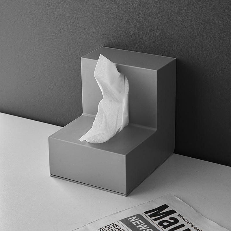 【ティッシュケース】高級感   幾何L字型 おしゃれ