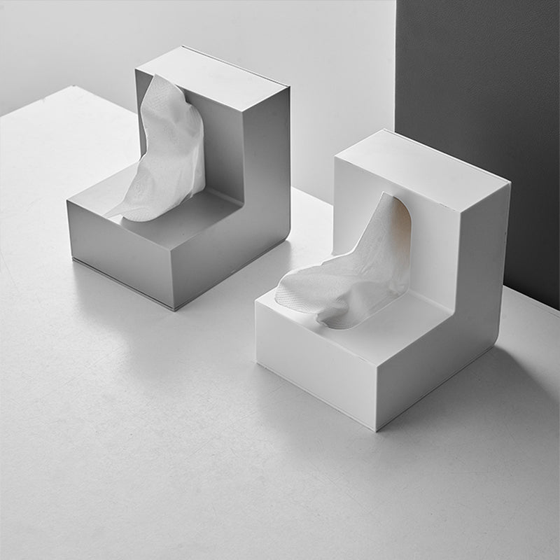 【ティッシュケース】高級感   幾何L字型 おしゃれ