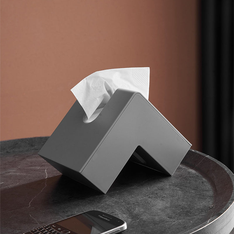 【ティッシュケース】高級感   幾何L字型 おしゃれ