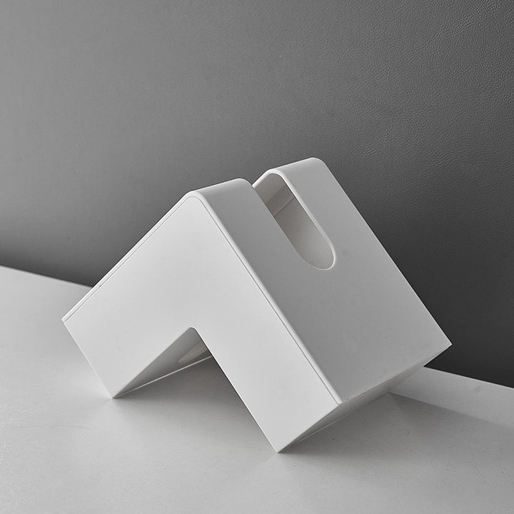 【ティッシュケース】高級感   幾何L字型 おしゃれ