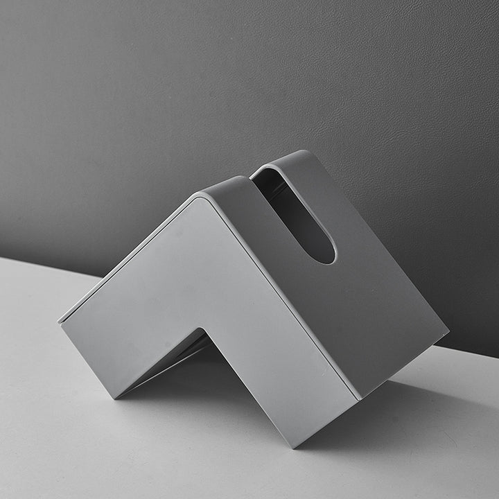 【ティッシュケース】高級感   幾何L字型 おしゃれ