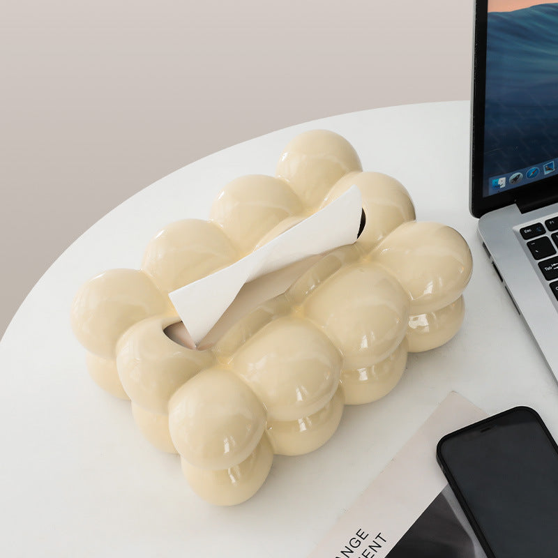 【ティッシュケース】プチ贅沢 雲形セラミック ふわふわ