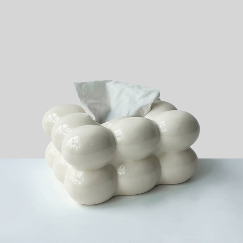 【ティッシュケース】プチ贅沢 雲形セラミック ふわふわ