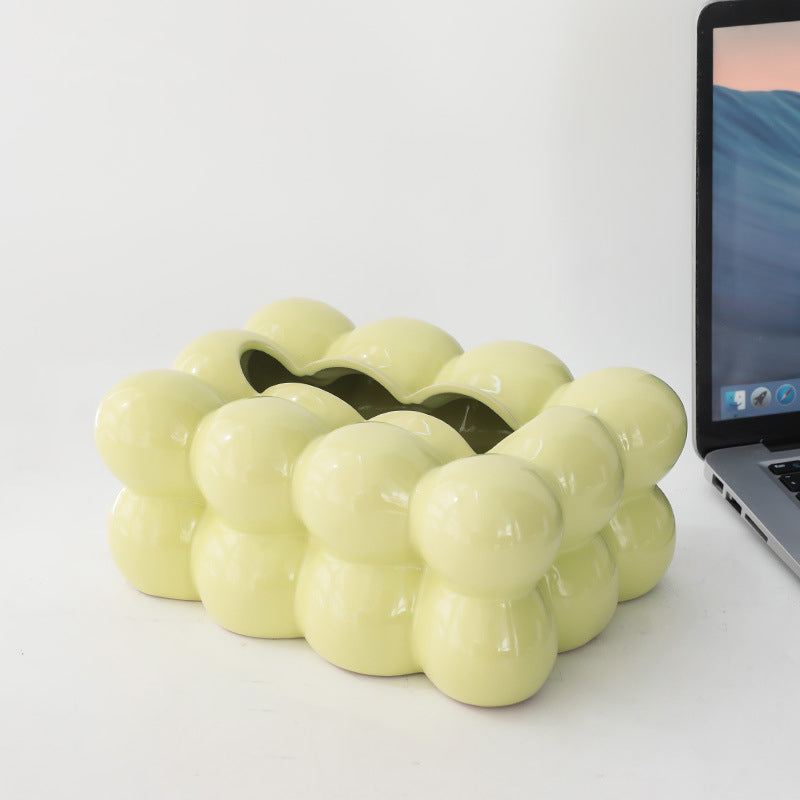 【ティッシュケース】プチ贅沢 雲形セラミック ふわふわ