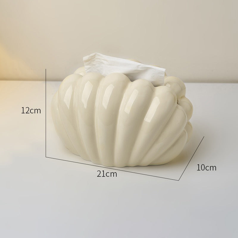 【ティッシュケース】貝殻デザイン おしゃれ