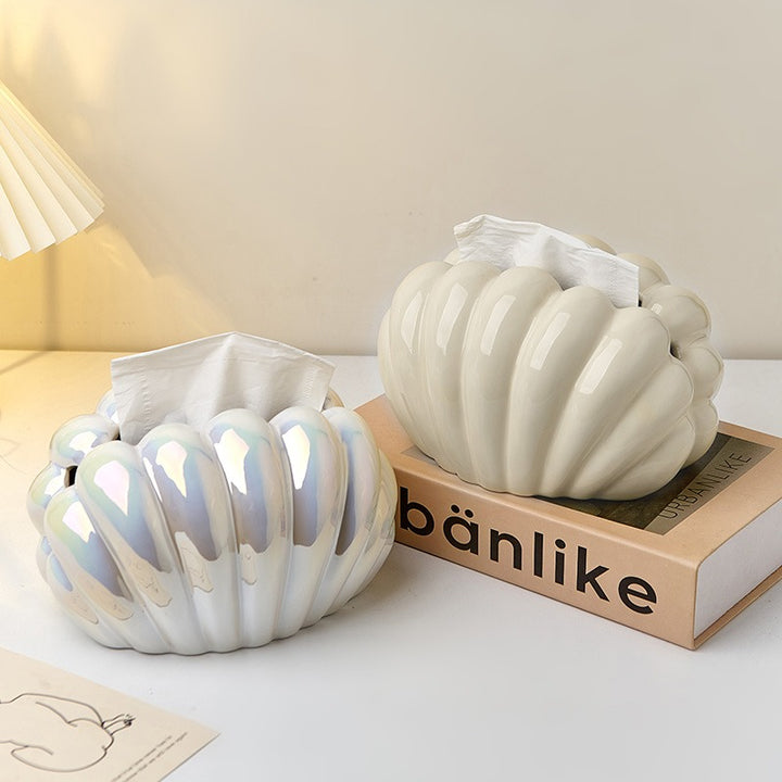 【ティッシュケース】貝殻デザイン おしゃれ