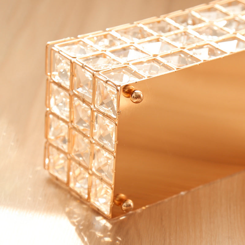 【ティッシュケース】クリスタルデザイン 贅沢高級感