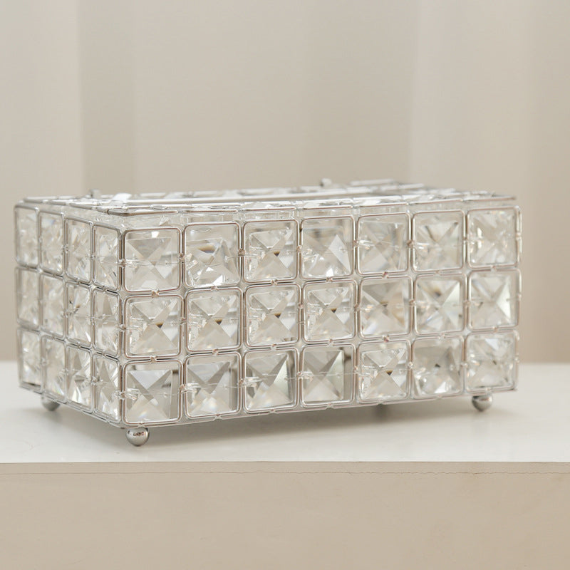【ティッシュケース】クリスタルデザイン 贅沢高級感
