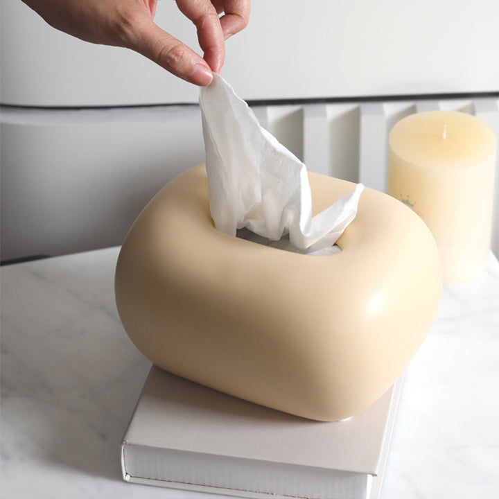 【ティッシュケース】北欧風 クリーム色