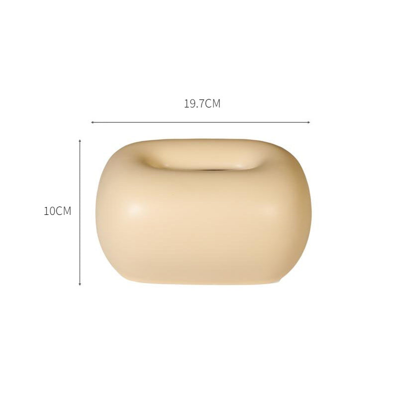 【ティッシュケース】北欧風 クリーム色