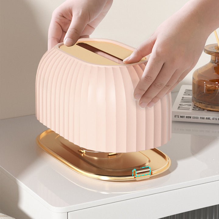 【ティッシュケース】 かわいいクリーム風 スプリング付き