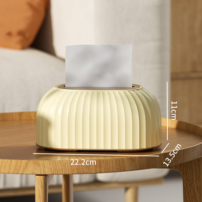 【ティッシュケース】 かわいいクリーム風 スプリング付き