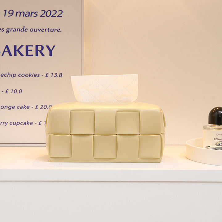 【ティッシュケース】クリーム風 メッシュデザイン 可愛い