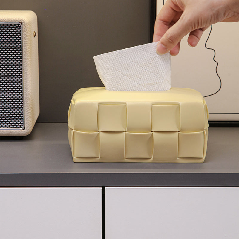 INDOORPLUS公式 | ティッシュケース クリーム風 メッシュデザイン
