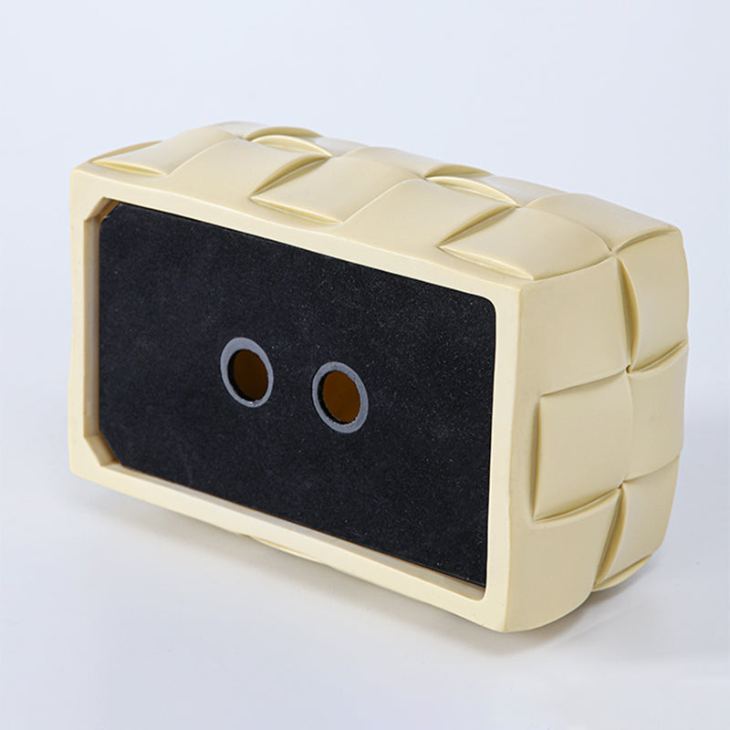 【ティッシュケース】クリーム風 メッシュデザイン 可愛い