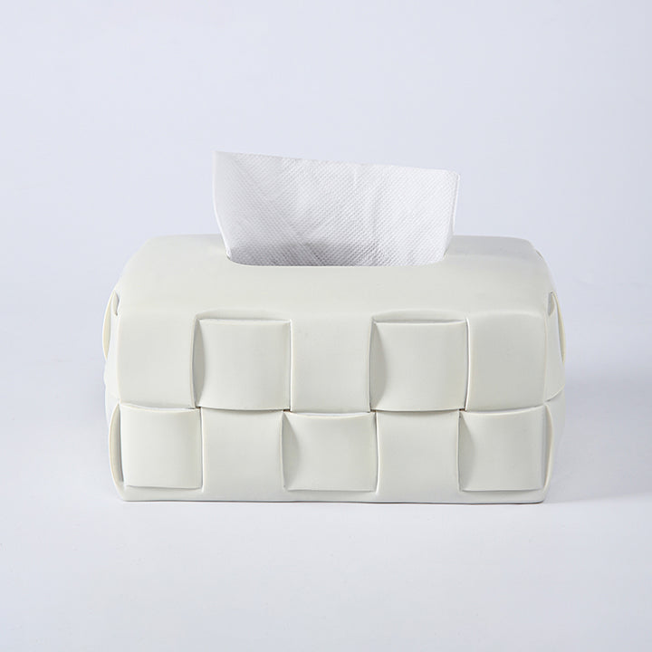 【ティッシュケース】クリーム風 メッシュデザイン 可愛い