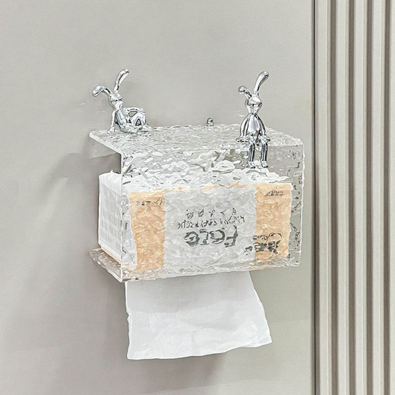 【ティッシュケース】高級感 水波模様 壁掛けタイプ