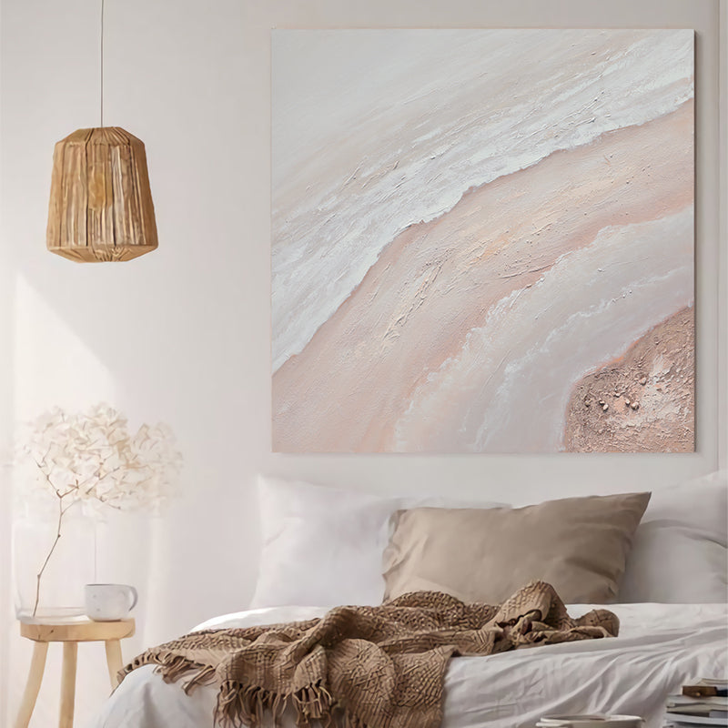 【掛絵】薄紅の幻想 ピンク系 選べる4タイプ 手描き油絵