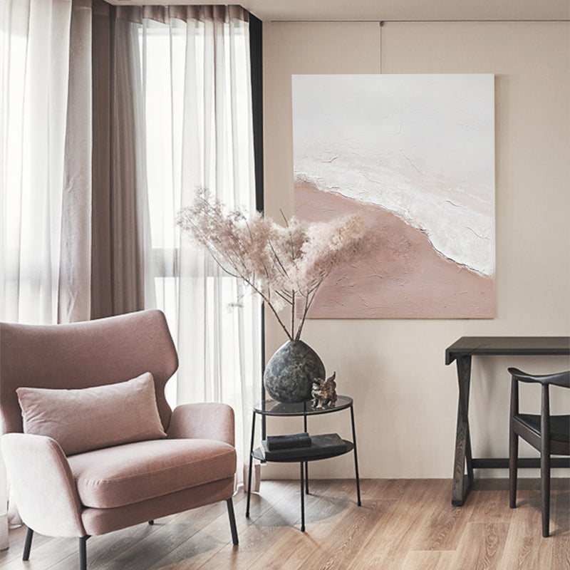 【掛絵】薄紅の幻想 ピンク系 選べる4タイプ 手描き油絵