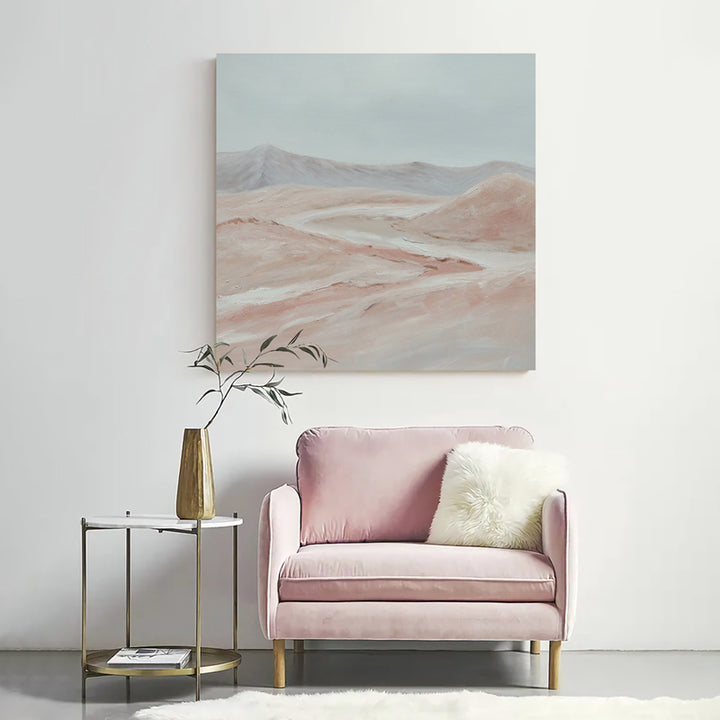 【掛絵】薄紅の幻想 ピンク系 選べる4タイプ 手描き油絵