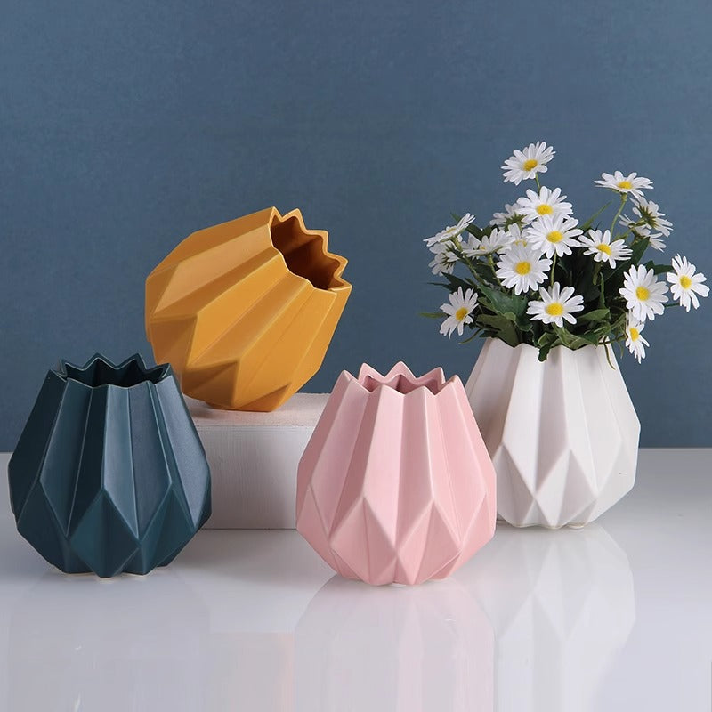 INDOORPLUS公式｜花瓶 北欧スタイル モランディ色 陶磁器 – Indoorplus