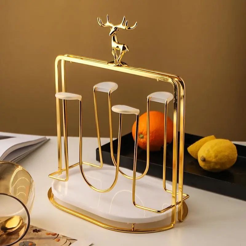 【飾り棚・シェルフ】水切りラック ラグジュアリー ホーム リビングルーム カップストレージ シェルフ 斬新 北欧風