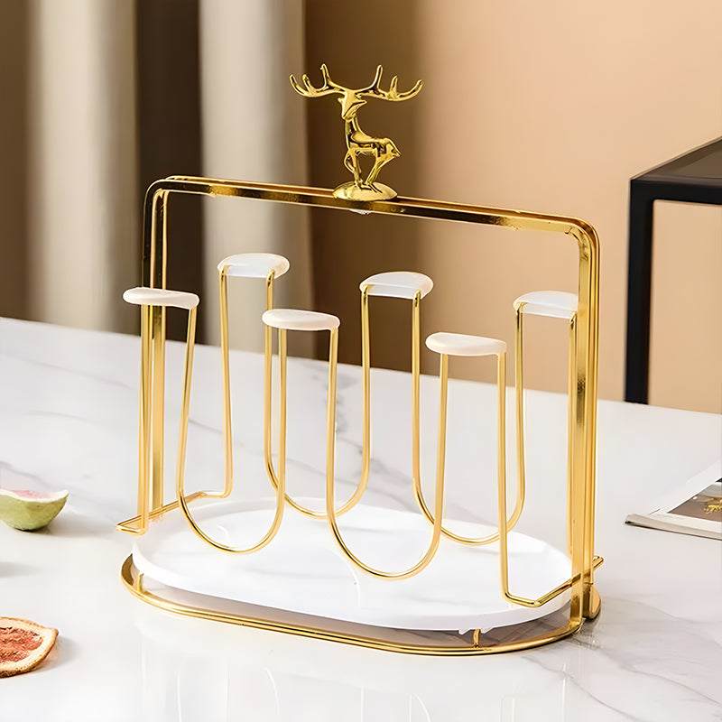 【飾り棚・シェルフ】水切りラック ラグジュアリー ホーム リビングルーム カップストレージ シェルフ 斬新 北欧風