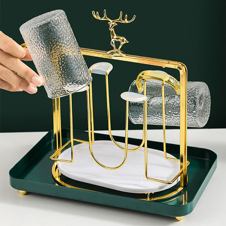 【飾り棚・シェルフ】水切りラック ラグジュアリー ホーム リビングルーム カップストレージ シェルフ 斬新 北欧風