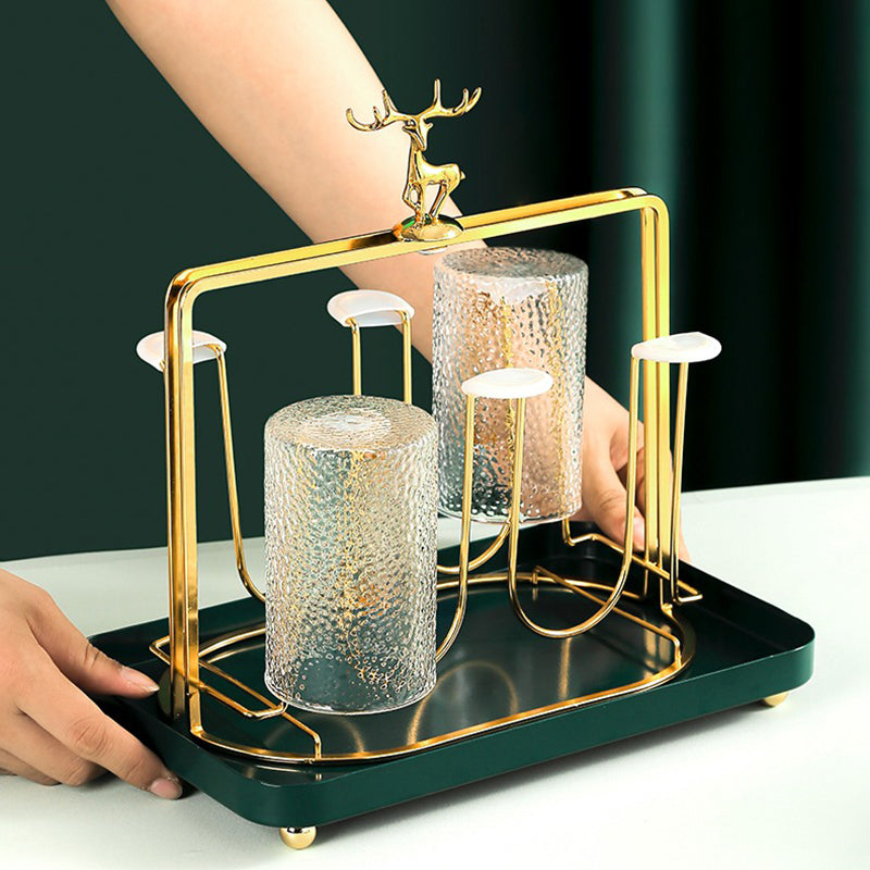 【飾り棚・シェルフ】水切りラック ラグジュアリー ホーム リビングルーム カップストレージ シェルフ 斬新 北欧風