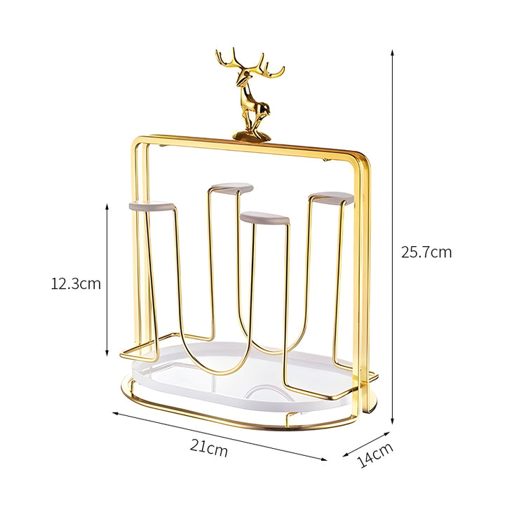 【飾り棚・シェルフ】水切りラック ラグジュアリー ホーム リビングルーム カップストレージ シェルフ 斬新 北欧風