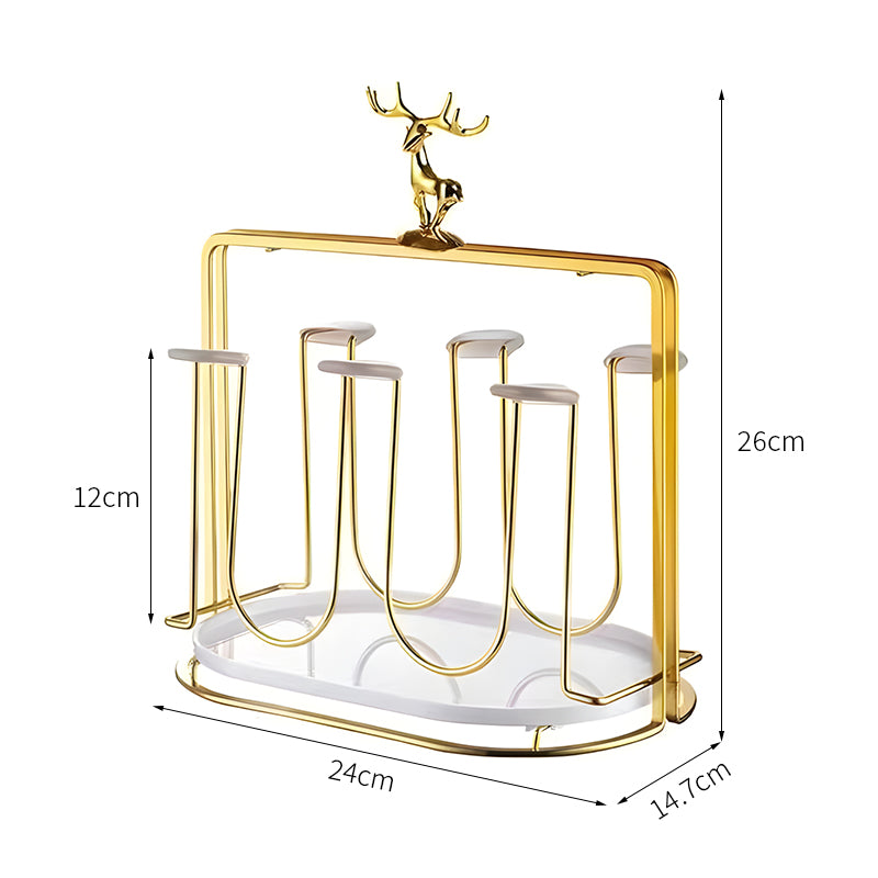 【飾り棚・シェルフ】水切りラック ラグジュアリー ホーム リビングルーム カップストレージ シェルフ 斬新 北欧風