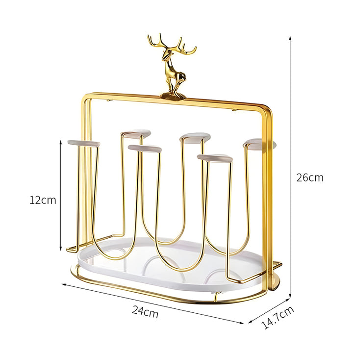 【飾り棚・シェルフ】水切りラック ラグジュアリー ホーム リビングルーム カップストレージ シェルフ 斬新 北欧風