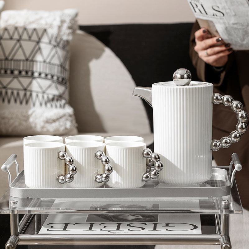 【コーヒーカップ・ティーカップ】ホワイト エレガント